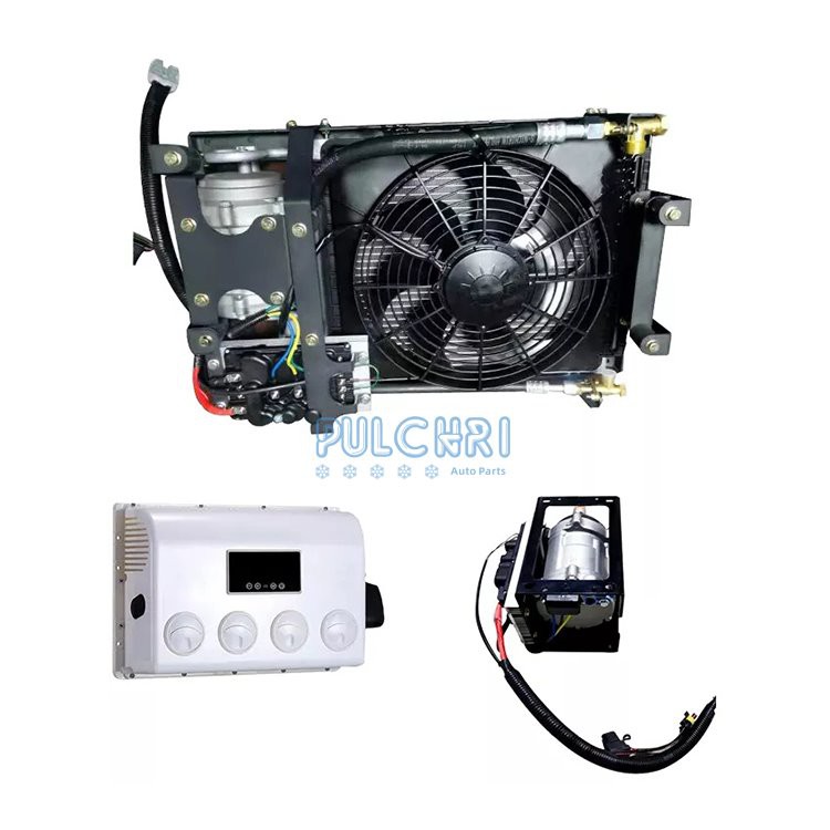 12V 24V Parking Air Conditioner DC Electric Sleeper Air Conditioner for Trucks/RV/Motorhome 12v 24v Air Conditioner Car Roof Air Conditioner