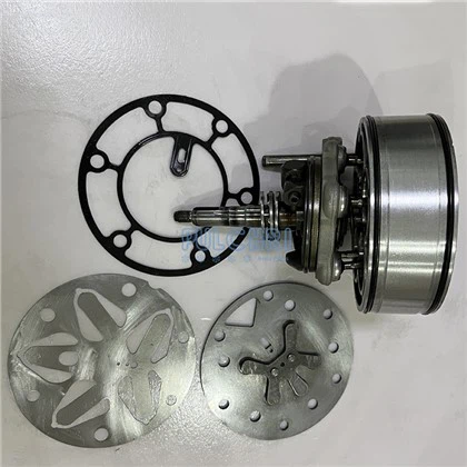 V5 AC Compressor Back Cover V5 Piston Set Repair Kit AC Compressor Part with O-ring,Flat Bearing,Sealing Gasket